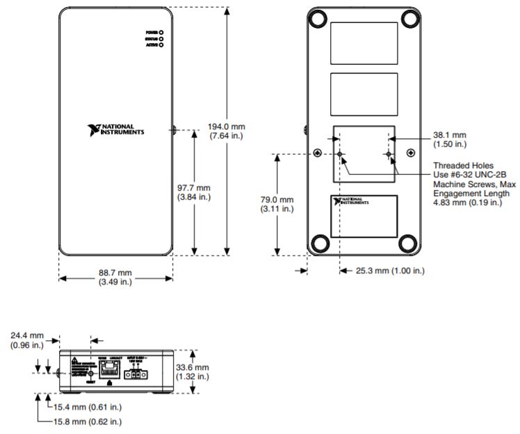 cDAQ-9181 1-Slot, Ethernet CompactDAQ Chassis (เคลือบสารกันความชื้น ...