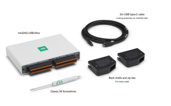 USB-6451 mioDAQ 16 AI, 2 AO, 16 DIO, 20-bit and 1MS/s/ch – USB ...