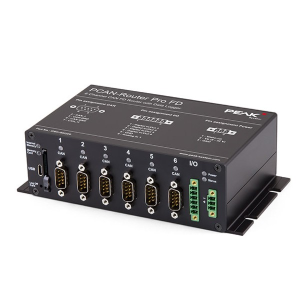 Programable Gatkeeper Router PEAK System: PCAN-Router Pro FD Programmable 6-Channel Router for CAN ...